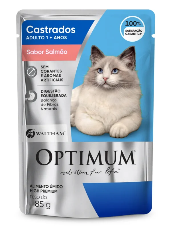 Sachê Optimum Cat Castrado Salmão 85g