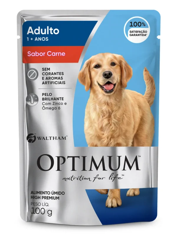 Sachê Optimum Cães Adulto Carne 100g