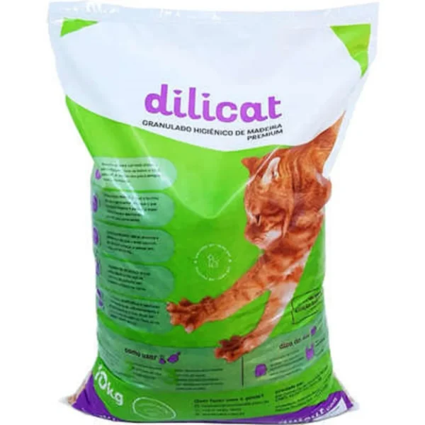 Granulado Higiênico de Madeira 10kg Dilicat