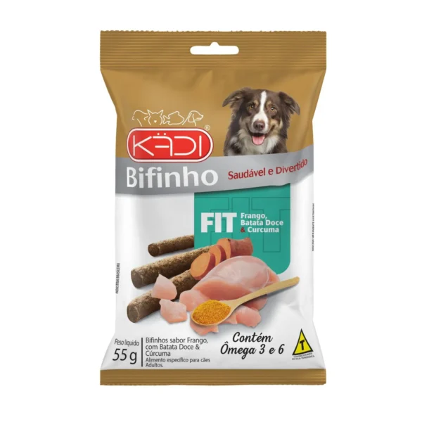 Bifinho Kadi Fit Sabor Frango, Batata Doce e Cúrcuma 55g