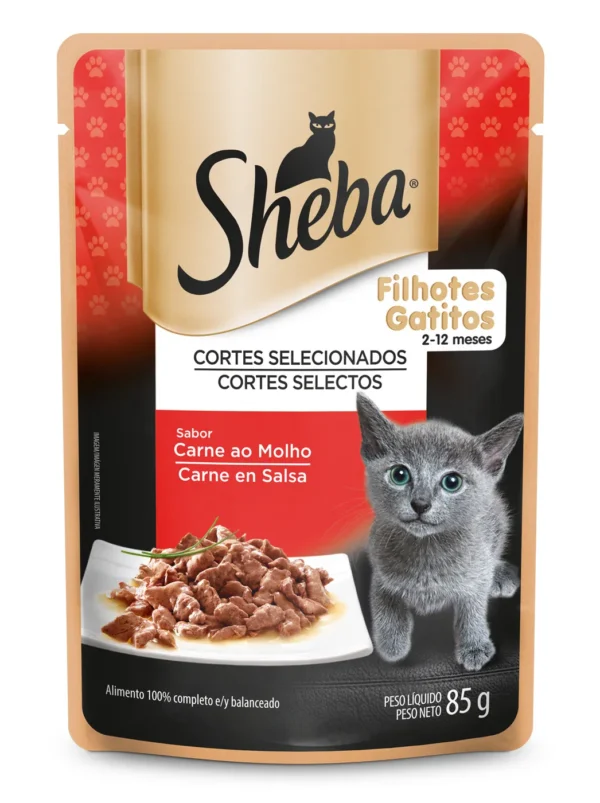 Sachê Sheba Gato Filhote Carne ao Molho 85g