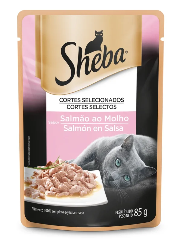 Sachê Sheba Gato Adulto Salmão ao Molho 85g