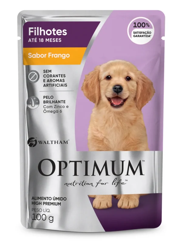 Sachê Optimum Cães Filhote Frango 100g