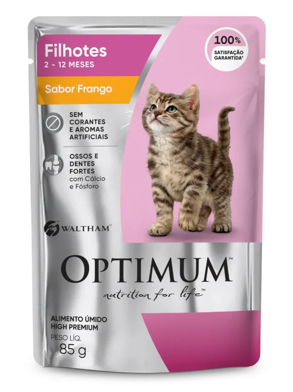 Sachê Optimum Cat Filhote Frango 85g