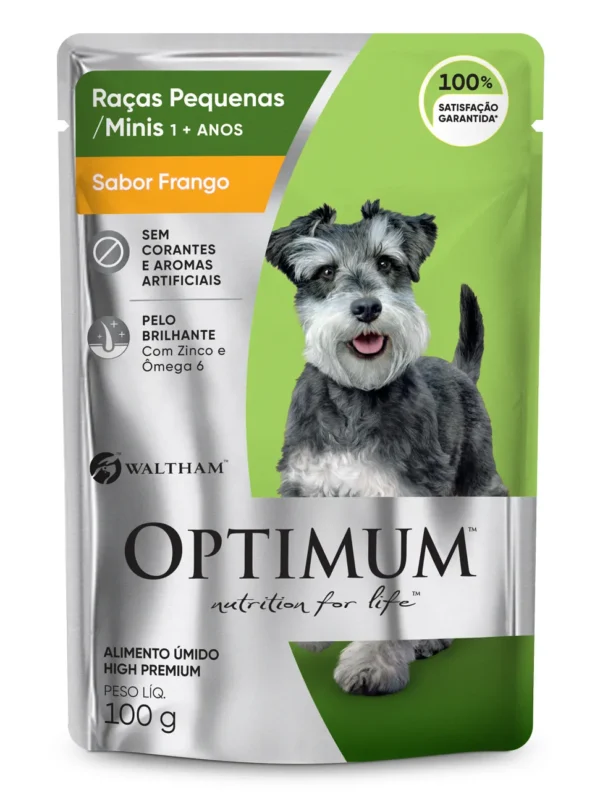 Sachê Optimum Cães Adulto Raças Pequenas Frango 100g