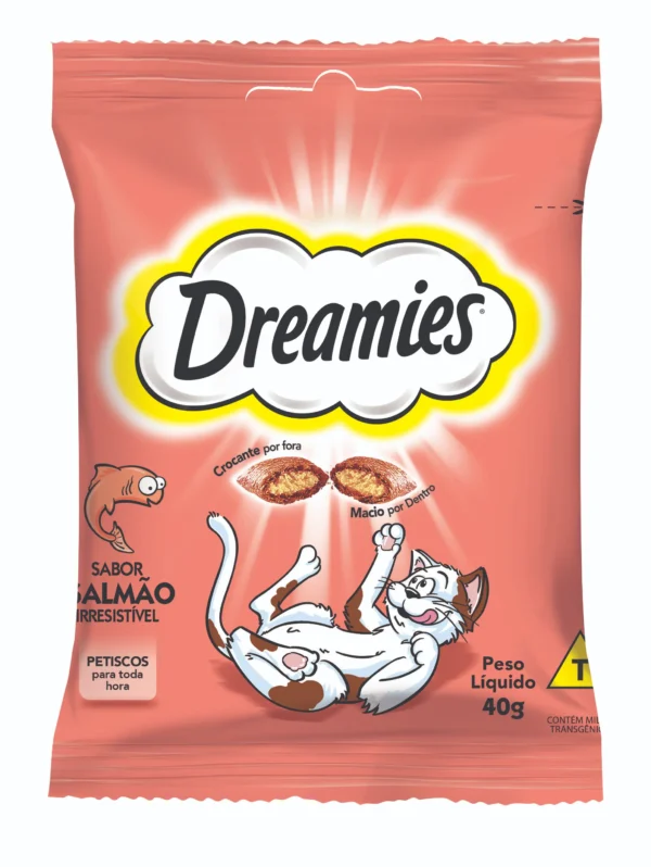 Dreamies Petisco Seco Para Gatos Salmão 40g