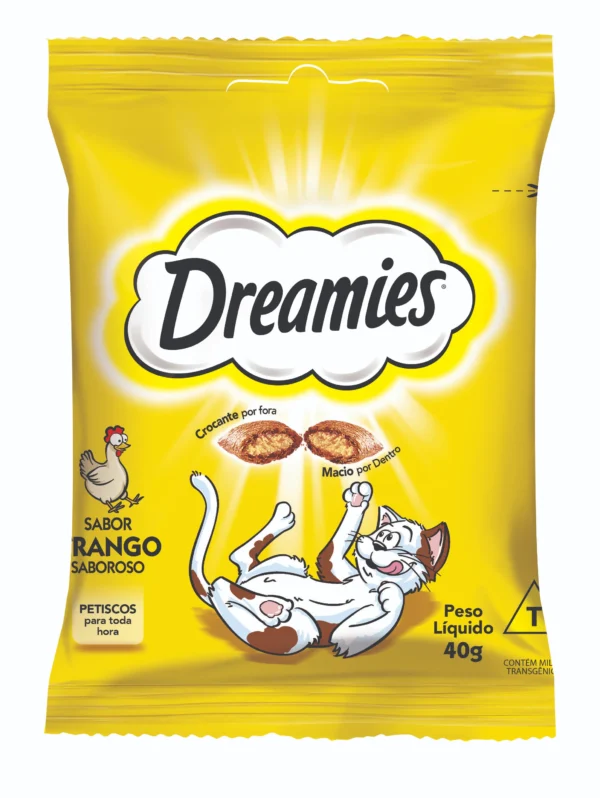 Dreamies Petisco Seco Para Gatos Sabor Frango 40g