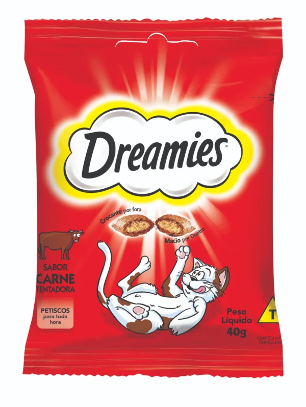 Dreamies Petisco Seco Para Gatos Carne 40g