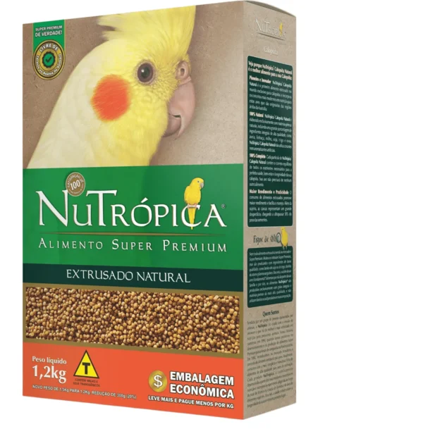 Nutrópica Extrusado Natural Para Calopsita 1,2kg